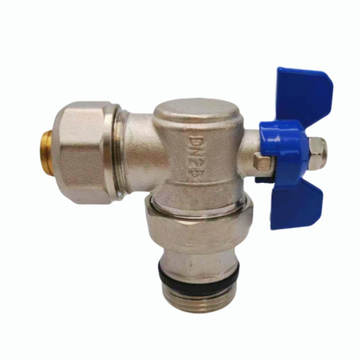 Bomba la alumini-plastiki valve ya pembe ya muungano wa ukandamizaji wa nje