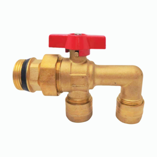 Valve ya mpira ya aina ya F ya shaba