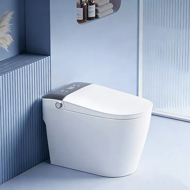 Skrini Kubwa ya Kuonyesha Knob Smart Toilet