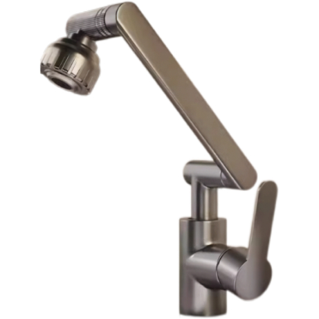 Bomba la Mitambo la Matte Grey Swivel